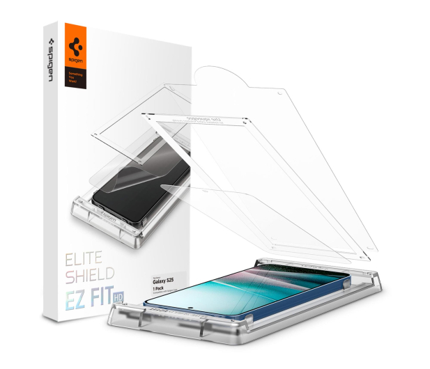 SPIGEN Elite Shield ”Ez Fit” do Samsung Galaxy S25 Clear AFL09091 - 1313193 - zdjęcie